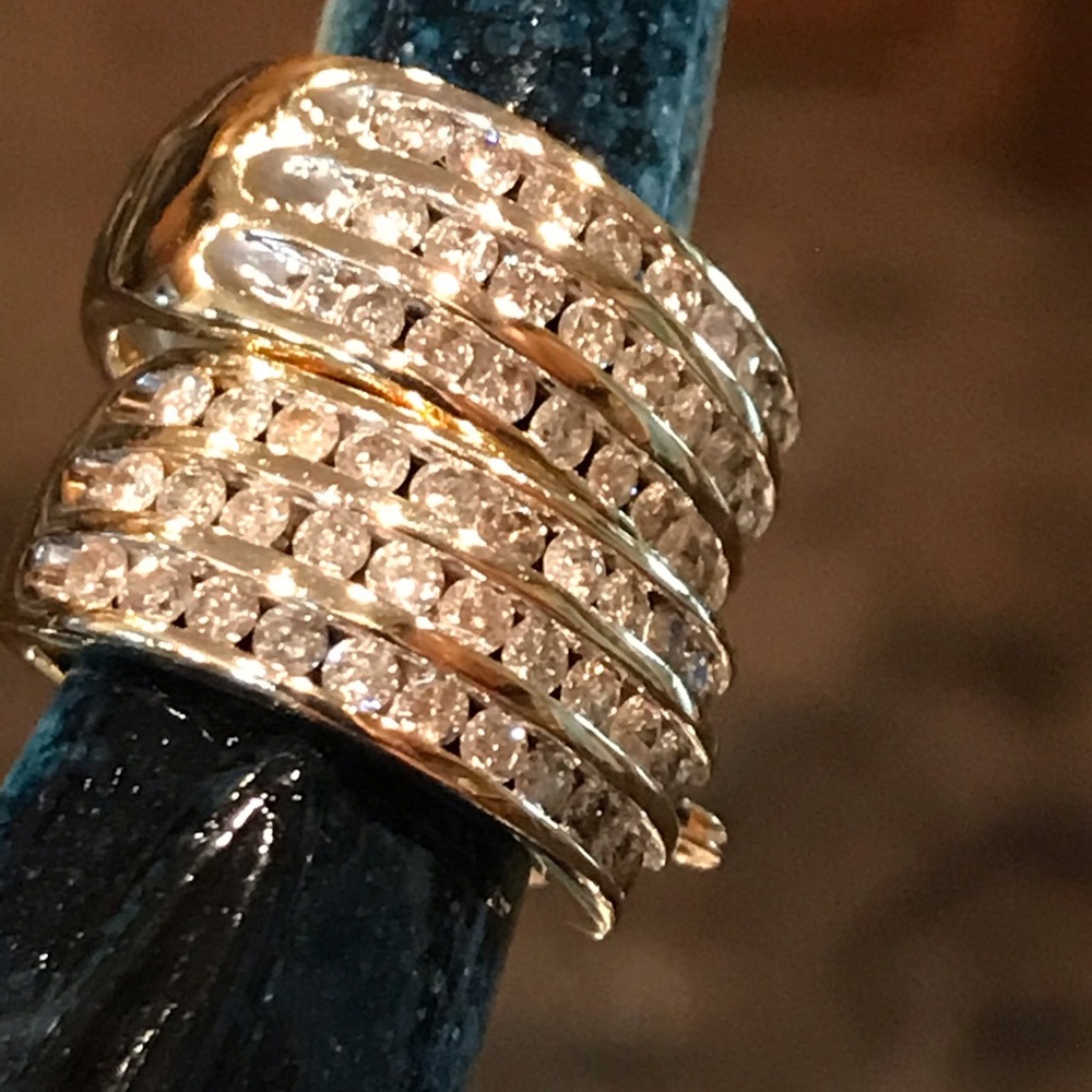 10K Yellow Gold & 72 Diamonds Huggie Earrings